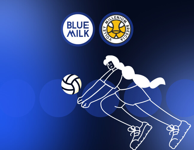 Partnership Blue Milk e Volley Millenium Brescia