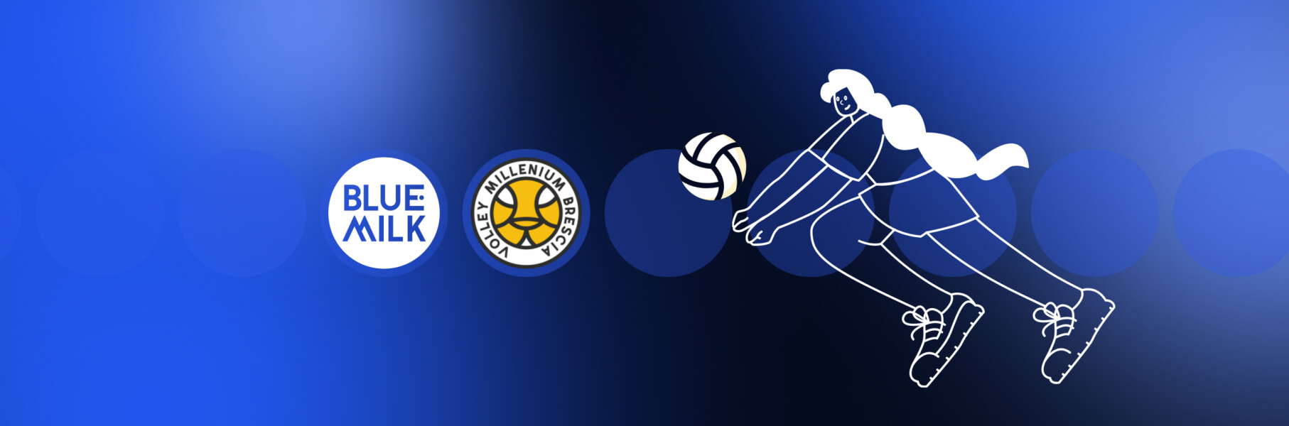 Partnership Blue Milk e Volley Millenium Brescia