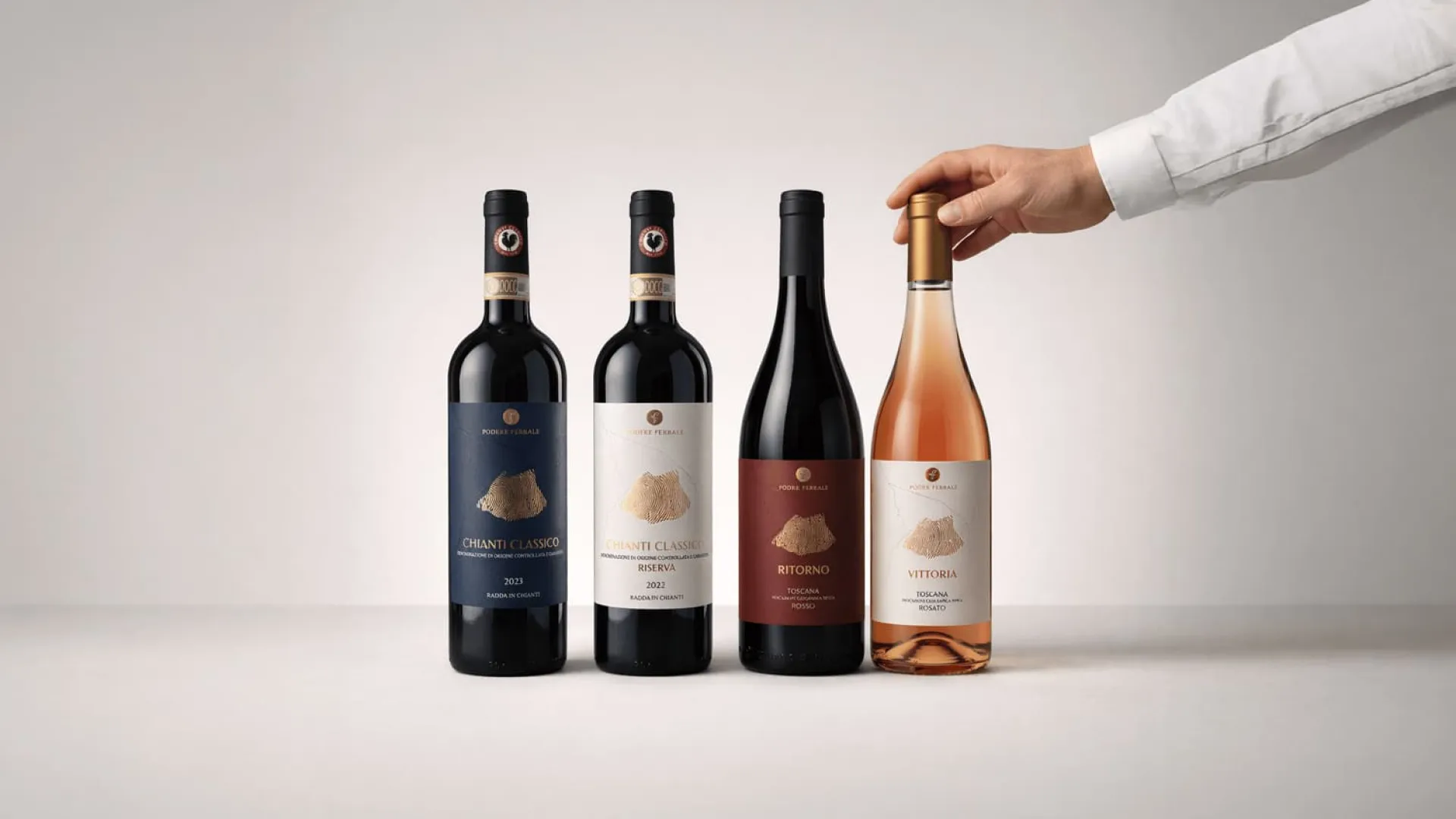 Rebranding etichette di Podere Ferrale