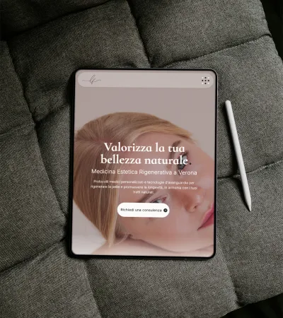 Blue Milk ha realizzato la landing page della Dott.ssa Lucia Frigo, medico di medicina estetica e rigenerativa a Verona: gestione social verso un  personal brand
