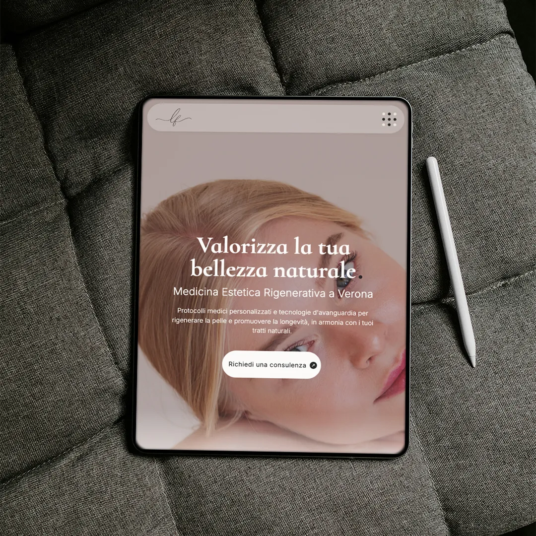 Blue Milk ha realizzato la landing page della Dott.ssa Lucia Frigo, medico di medicina estetica e rigenerativa a Verona: gestione social verso un  personal brand
